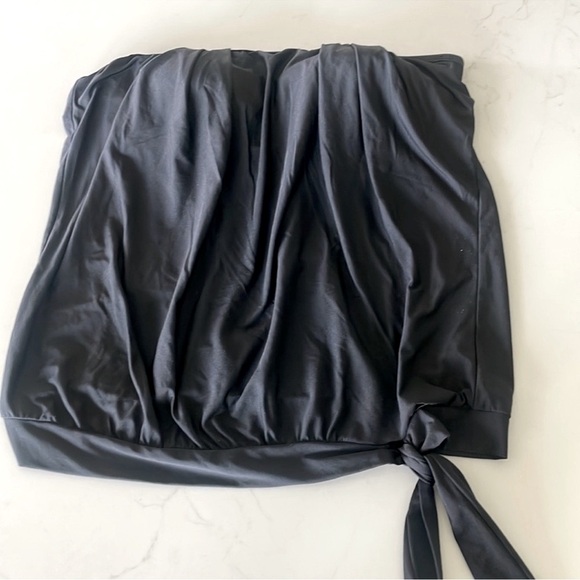 Athena Black Blouson Bandeau Swimsuit Tankini Set - Picture 3 of 9